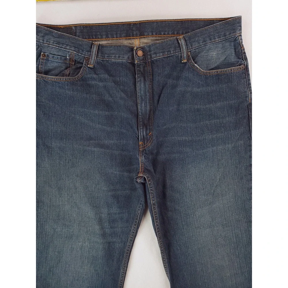 Levis 550 Jeans Mens 44x30 Blue Relaxed Tapered Heavy Denim Baggy Work Pants